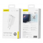 Сетевое зарядное устройство Foneng EU50 PD 35W Fast Charger 2Type-C 3A White (EU50-CH)