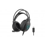 Наушники гарнитура накладные проводные USB A4Tech FH300U Black