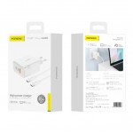 Сетевое зарядное устройство Foneng GaN PD 65W 1USB 2Type-C 3A White (GAN65) + кабель USB-Type-C-Type-C