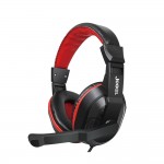 Наушники гарнитура накладные проводные Jedel GH-112 Black/Red