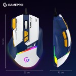 Мышь GamePro GM300BL Blue/White