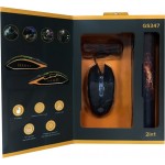 Мышь GamePro GS347 Black USB + коврик