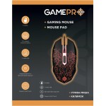 Мышь GamePro GS347 Black USB + коврик