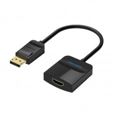 Адаптер Vention DisplayPort-HDMI 4K 30Hz 0.2m Black (HBGBB)