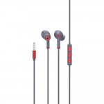 Наушники гарнитура вакуумные проводные SkyDolphin SR01 with mic Red (HF-000475)