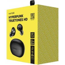 Наушники гарнитура вакуумные Bluetooth 5.3 Hator Hyреrpunk Truetones HD Black (HTA-415)