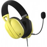 Наушники гарнитура накладные проводные Hator Hyperpunk 2 Black/Yellow (HTA-847)
