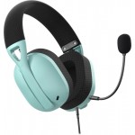 Наушники гарнитура накладные проводные Hator Hyperpunk 2 Black/Mint (HTA-848)