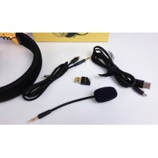 Наушники гарнитура накладные Bluetooth 5.2 Hator Hyperpunk 2 Tri-mode Black/Yellow (HTA-857)