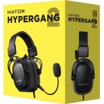Наушники гарнитура накладные проводные Hator Hypergang 2 Black (HTA-910)