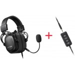 Наушники гарнитура накладные проводные Hator Hypergang 2 Black (HTA-910)