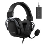 Наушники гарнитура накладные проводные Hator Hypergang 2 7.1 Titanium Edition (HTA-945)
