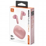 Наушники гарнитура вкладыши Bluetooth JBL Wave Flex 2 Pink (JBLWFLEX2PIK)