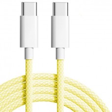 Кабель SK Woven Charge Type-C-Type-C 1m Yellow (K28436)