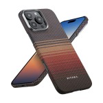Чехол накладка Pitaka Carbon Tactile Woven для Apple iPhone 16 Pro Sunset (KI1601SU)
