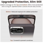 Чехол накладка Pitaka Carbon Tactile Woven для Apple iPhone 16 Pro Sunset (KI1601SU)
