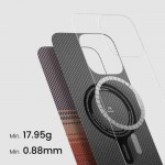 Чехол накладка Pitaka Carbon Tactile Woven для Apple iPhone 16 Pro Max Sunset (KI1601SUM)