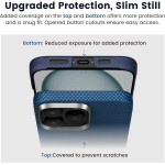 Чехол накладка Pitaka Carbon Tactile Woven для Apple iPhone 16 Pro Max StarPeak Milky Way (KI1602PMYG)