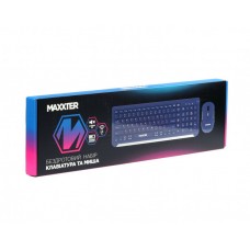 Комплект клавиатура + мышь Wireless Maxxter KMS-WCM-01BL-UA Dark Blue