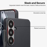 Чехол накладка Pitaka Carbon Ultra-Slim для Samsung S 2025 Black/Grey Twill (KS2501)
