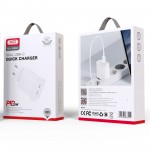 Сетевое зарядное устройство XO L105 2Type-С 3А PD 35W White (L105.white)