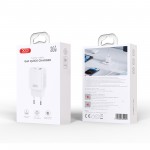 Сетевое зарядное устройство XO L130 1Type-С 1USB 3А PD 30W QC 3.0 White (L130.white)