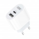 Сетевое зарядное устройство XO L97 1Type-С 1USB 2.4А White (L97.white)