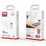 Сетевое зарядное устройство XO L97 1Type-С 1USB 2.4А White (L97.white)