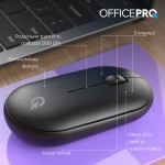 Мышь Wireless OfficePro M185B Silent Click Black