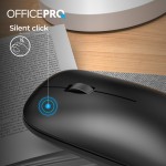Мышь Wireless OfficePro M225B Silent Click Black
