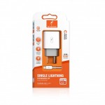 Сетевое зарядное устройство SkyDolphin SC38T 1Type-C 2.4A White (MZP-000182) + кабель Type-C-Lightning