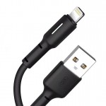 Кабель XO NB112 USB-Lightning (M/M) 1m Black (NB112-i-BK)