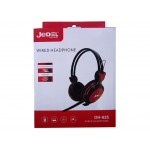 Наушники гарнитура накладные проводные Jedel OH-625 Black/Red