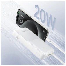 УМБ Baseus Bipow 2 20000mAh QC+PD 20W 1USB 1Type-C 2.4A White (P10077101213-01)