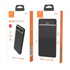 УМБ SkyDolphin SP28 PD+QC30 10000mAh 2USB 1Type-C 3A Black (PB-000090)