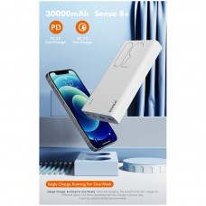 УМБ Romoss Powerbank Sense8+ 2USB 1Type-C 2A 30000mAh White (PHP30-401-02)