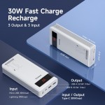 УМБ Romoss Powerbank Sense 8PS Pro Li-pol 30000mAh PD 30W 1Type-C 2USB 4.5A (PHP30-892-1133H) White