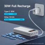 УМБ Romoss Powerbank Sense 8PS Pro Li-pol 30000mAh PD 30W 1Type-C 2USB 4.5A (PHP30-892-1133H) White