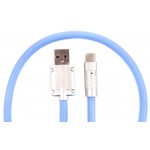 Кабель Dengos USB-Type-C 1m Blue (PLS-TC-NS-BLUE)