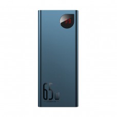 УМБ Baseus Adaman Metal Digital Display QC 65W 20000mAh 2USB 1Type-C 3A Blue (PPIMDA-D03)
