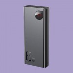 УМБ Baseus Adaman Metal Digital Display QC 65W 20000mAh 2USB 1Type-C 3A Blue (PPIMDA-D03)