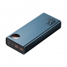 УМБ Baseus Adaman Metal Digital Display QC 65W 20000mAh 2USB 1Type-C 3A Blue (PPIMDA-D03)