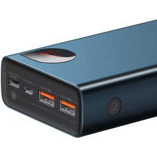 УМБ Baseus Adaman Metal Digital Display QC 65W 20000mAh 2USB 1Type-C 3A Blue (PPIMDA-D03)