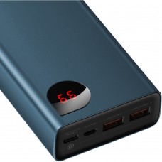 УМБ Baseus Adaman Metal Digital Display QC 65W 20000mAh 2USB 1Type-C 3A Blue (PPIMDA-D03)