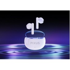 Наушники гарнитура вкладыши Bluetooth 5.3 Pixus Space White