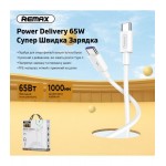Кабель Remax Marlik Series PD 65W Type-C-Type-C 1m White (RC-191)