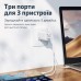 Сетевое зарядное устройство Remax Ligil Series 1USB 2Type-C PD 65W 4.5A White (RP-U55)