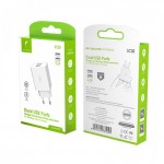 Сетевое зарядное устройство SkyDolphin SC30 2USB 2.1A White (SDMZP-000111)