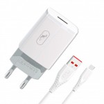 Сетевое зарядное устройство SkyDolphin SC06V 1USB 2.4A  White (SDMZP-000180) + cable microUSB
