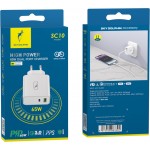 Сетевое зарядное устройство SkyDolphin SC10 High Power PD 65W 1USB 1Type-C 3A QC3.0 White (SDMZP-000188)
